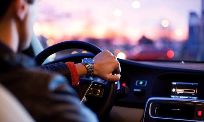 Chauffeur on an early-morning shift